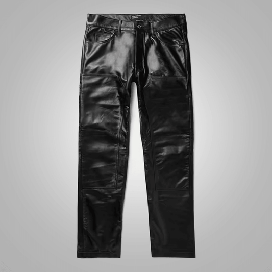 Should leather pants be hung or folded?