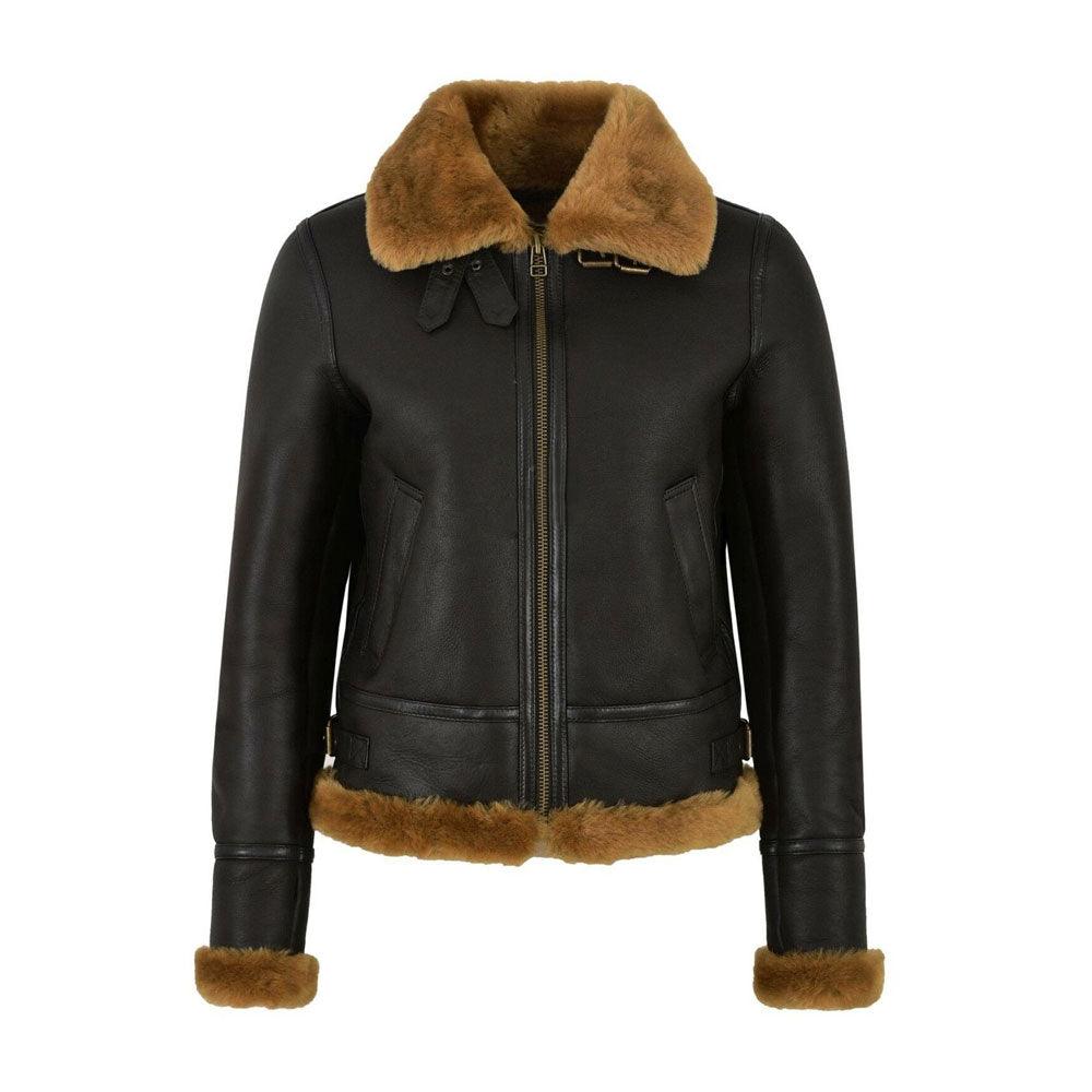 10 Stylish Women Shearling Leather Jackets for Winter