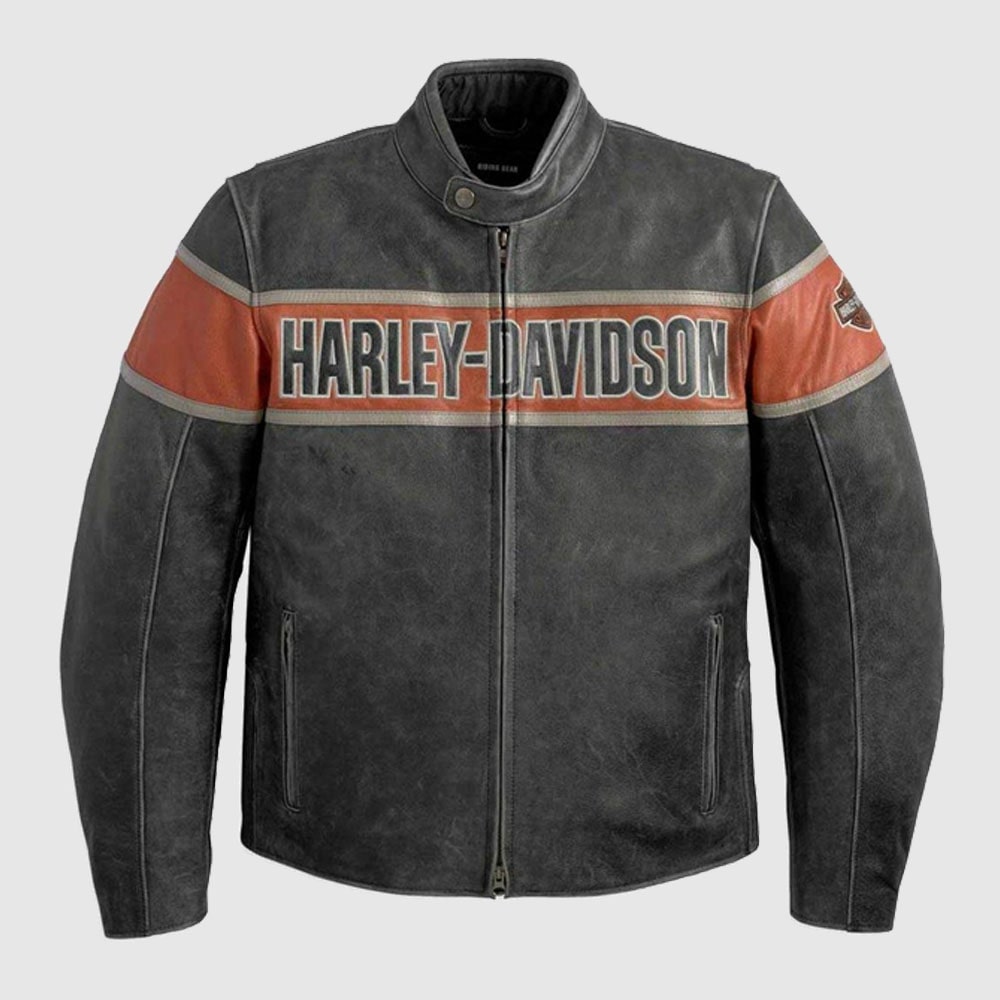 Why do Harley riders wear leather jackets?