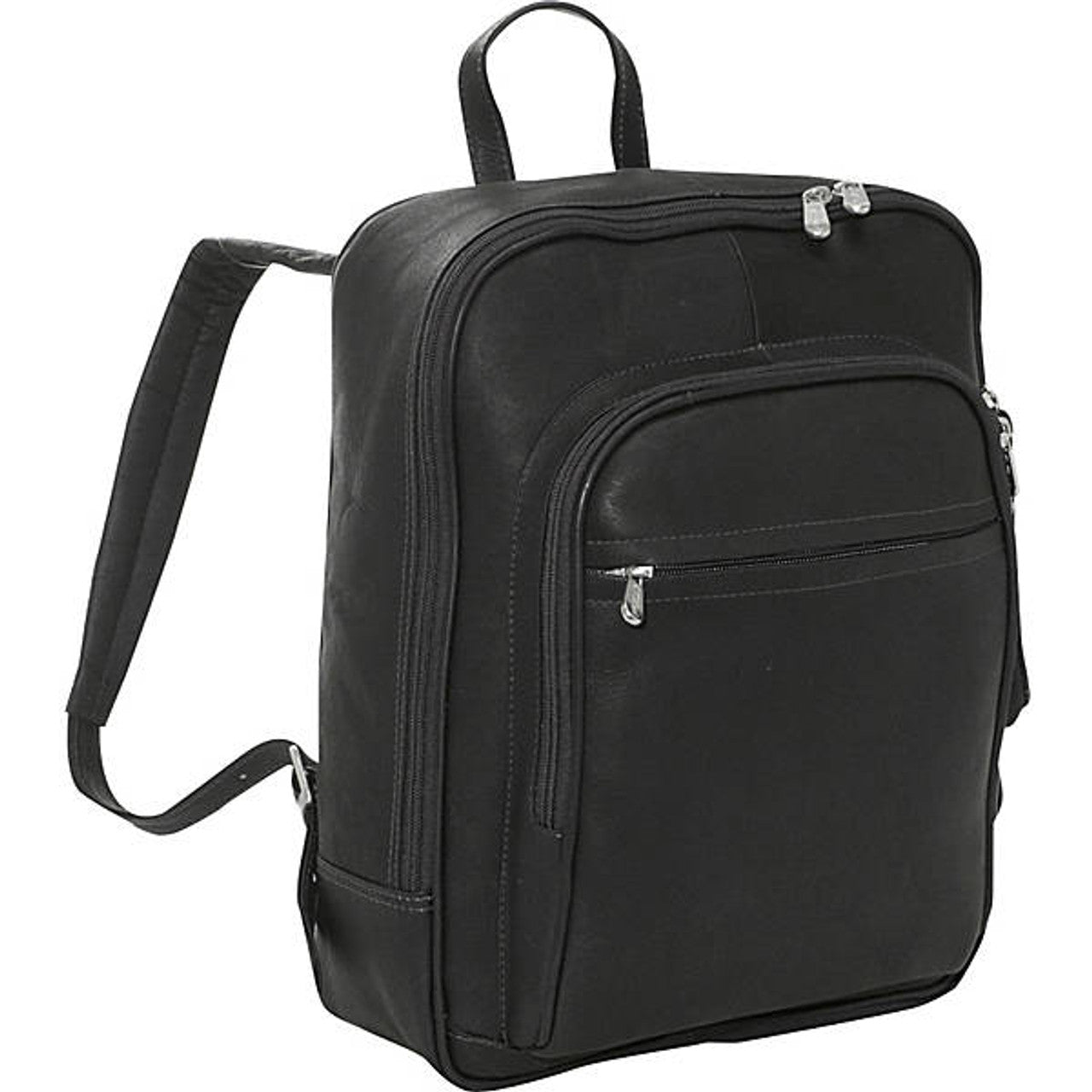 Front Pocket Computer Backpack - Leather Loom