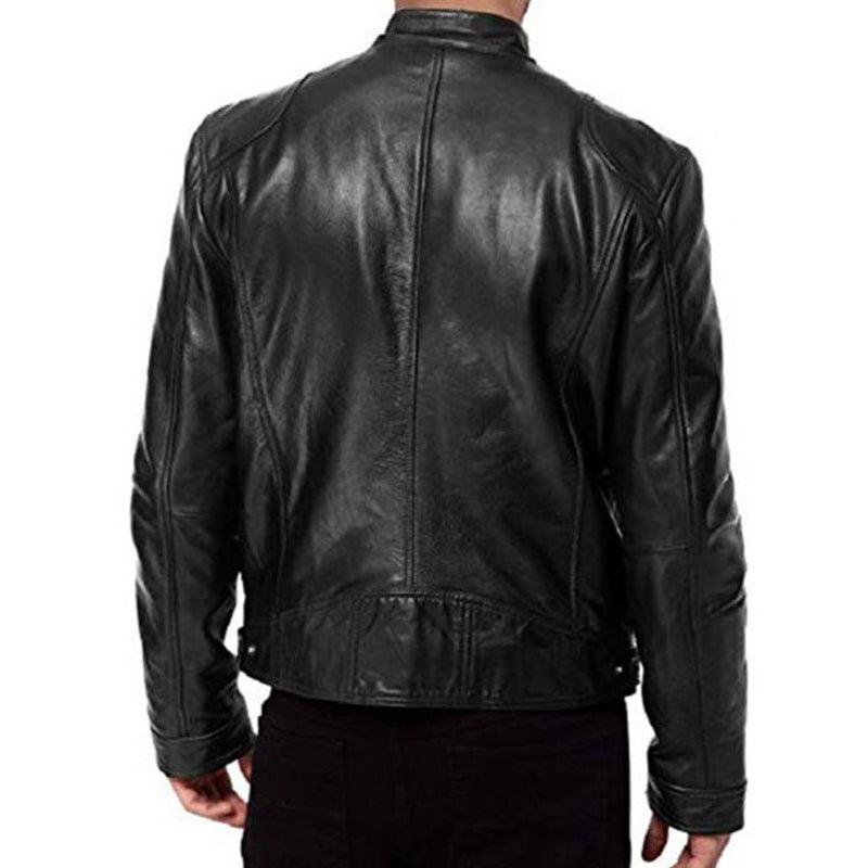 Steve Rogers Avengers Endgame Biker Leather Jacket - Leather Loom