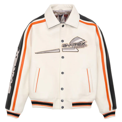 White City Racer Bomber Avirex Leather Jacket - Leather Loom