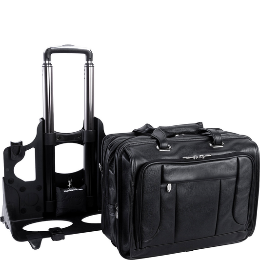 West Town Checkpoint 15.6" Wheeled Laptop Case - Leather Loom