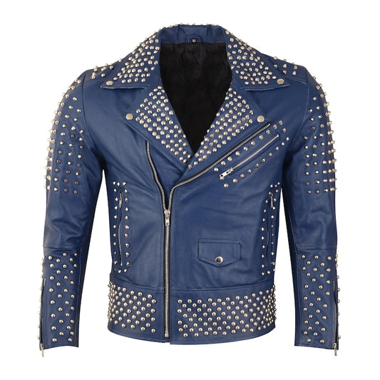 Cowhide Leather Biker Jacket