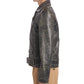Distressed Leather Moto Jacket For Men - Leather Loom