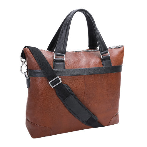 Eastward Leather Laptop Briefcase - Leather Loom