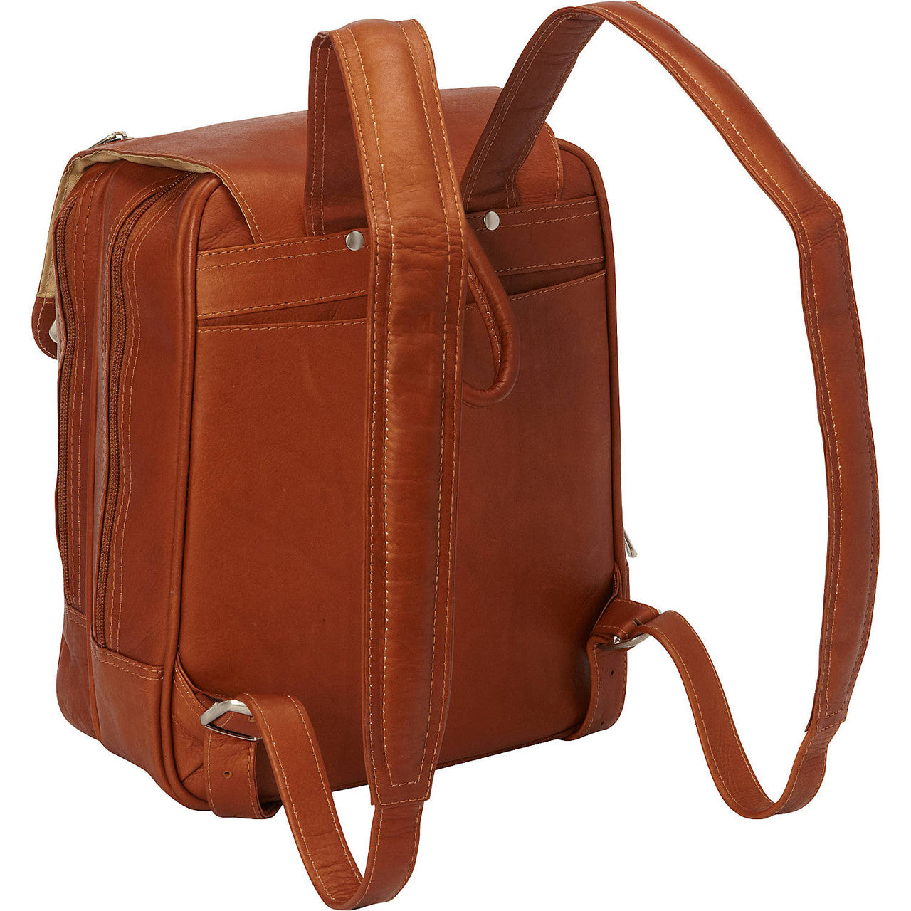Flap-Over Tablet Backpack - Leather Loom