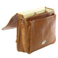 Small Flap-Over Laptop/Tablet Brief - Leather Loom