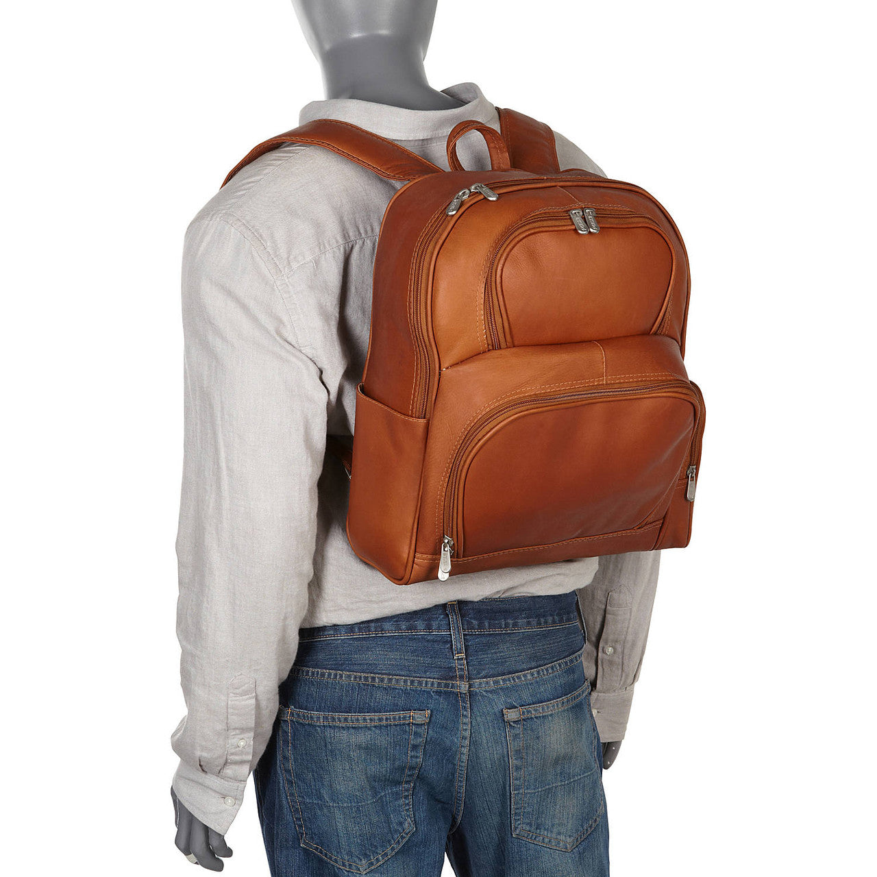 Half-Moon Laptop Backpack - Leather Loom