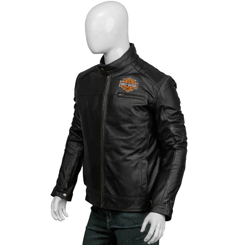 Harley Davidson Black Leather Jacket - Leather Loom