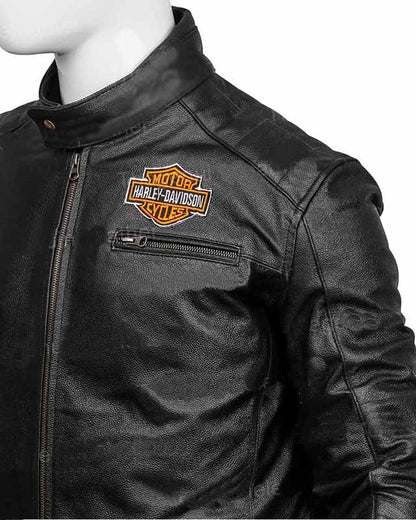 Harley Davidson Black Leather Jacket - Leather Loom