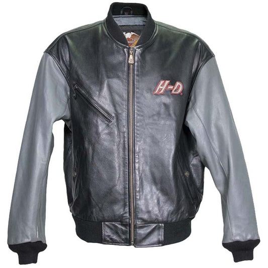 Harley Davidson Bomber Leather Jacket - Leather Loom