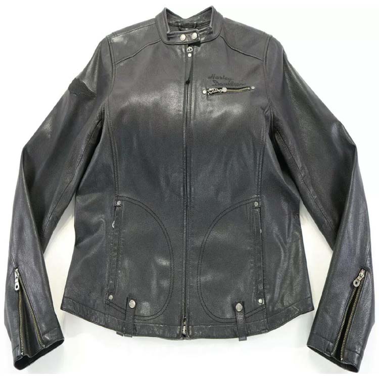 Harley Davidson Shadow City Eagle Leather Jacket - Leather Loom
