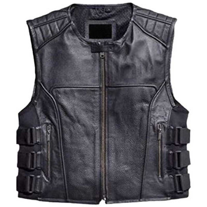 Harley Davidson Swat II Leather Vest - Leather Loom