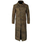 Brown Leather Duster Coat For Men - Leather Loom