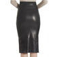 Women Leather Skirt with Front Zip - Leather Loom
