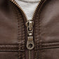 Mado Brown Removable Hooded Leather Jacket For Men - Leather Loom
