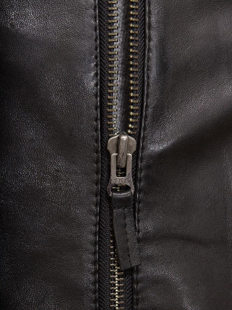 Men's Jami Black Hooded Leather Jacket - Leather Loom