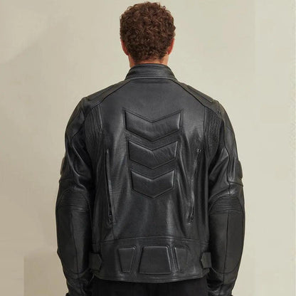 Men's Padded Riding Jacket - Leather Loom