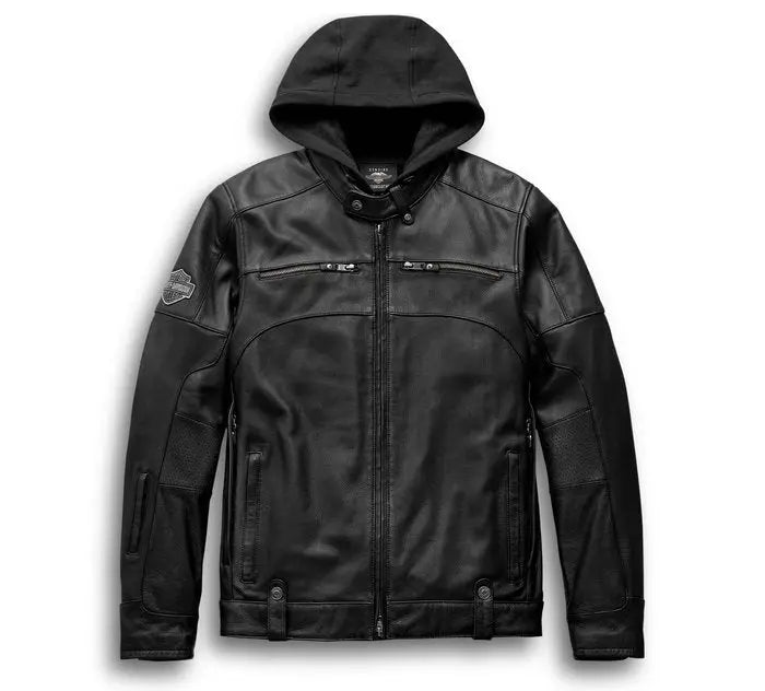 Men's Swingarm 3-in-1 Leather Jacket - Leather Loom