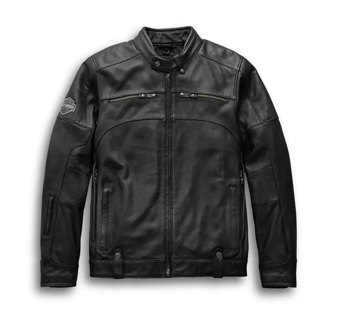 Men's Swingarm 3-in-1 Leather Jacket - Leather Loom