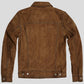 Mens Brown Suede Leather Rider Jacket - Leather Loom
