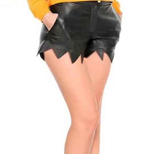 New Style Genuine Leather Shorts For Women - Leather Loom