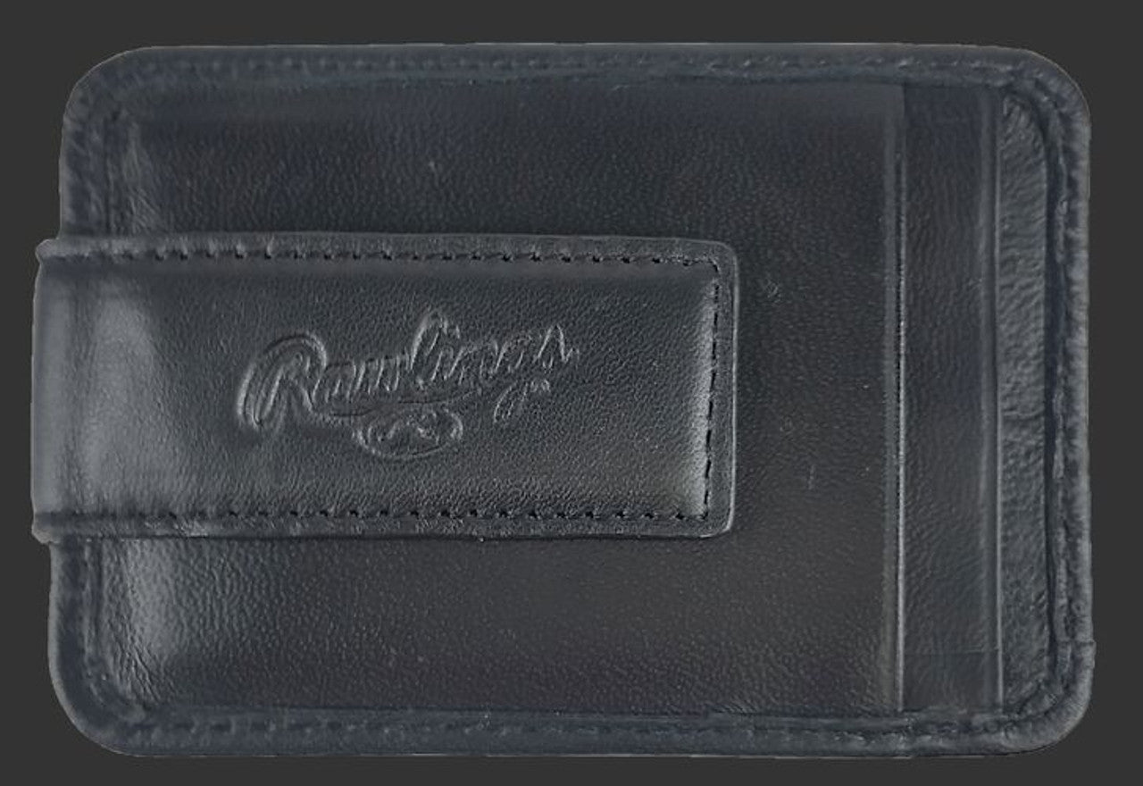 Black Baseball Stitch Rugged Folio - Leather Loom
