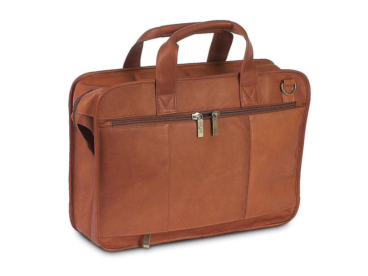 Slimline Executive Laptop Briefcase - Leather Loom