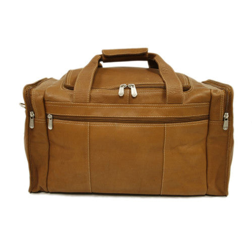 Travel Duffel with Side Pockets - Leather Loom