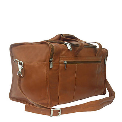 Travel Duffel with Side Pockets - Leather Loom