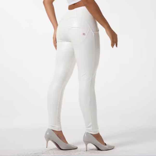 Women White Leather Pants - Leather Loom