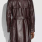 BELTED LEATHER TRENCH COAT - Leather Loom