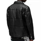 Black Leather Puffer Jacket - Leather Loom