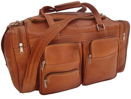 20" Duffel Bag with Pockets - Leather Loom