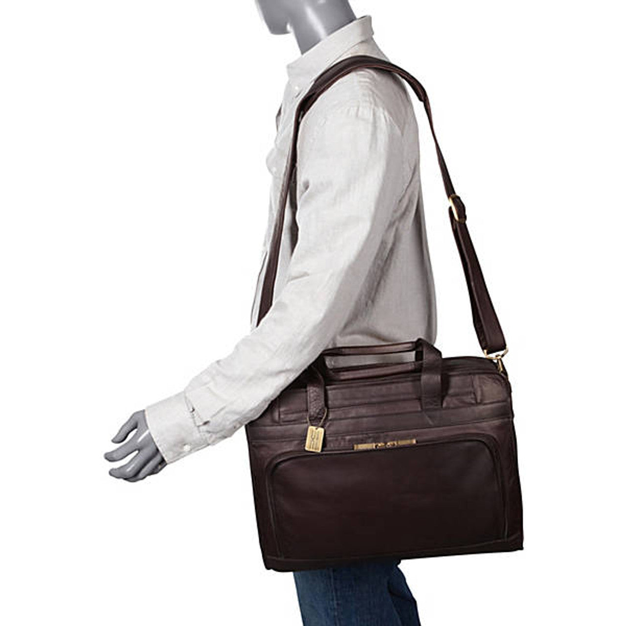 Professional Leather Laptop Briefcase - Leather Loom