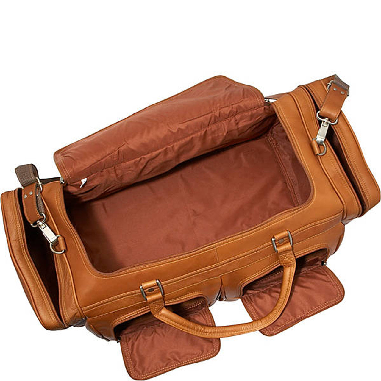24in Duffel with Pockets - Leather Loom