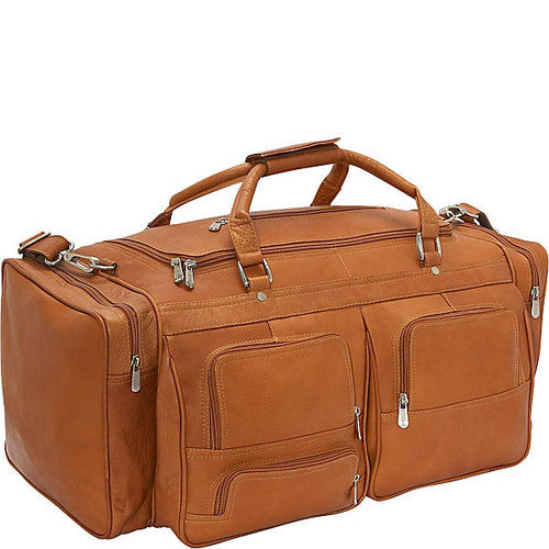 24in Duffel with Pockets - Leather Loom
