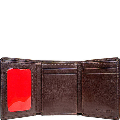 Angle Stitch Leather Slim Trifold Wallet - Leather Loom