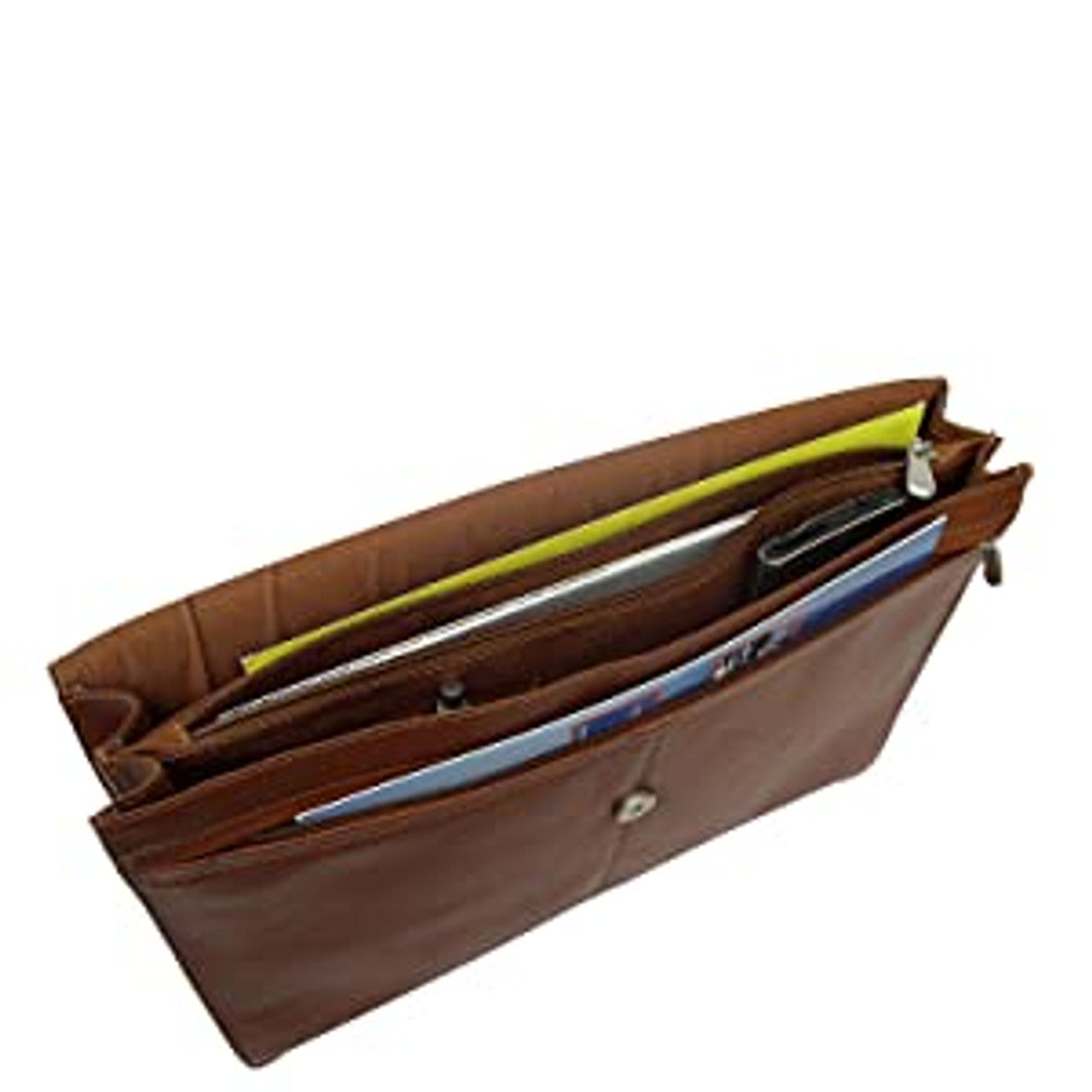 Three-Section Flap Portfolio - Leather Loom