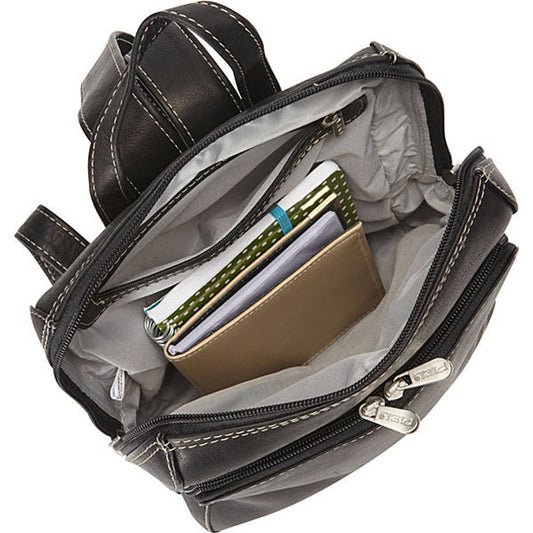 Slim Front Pocket Backpack - Leather Loom