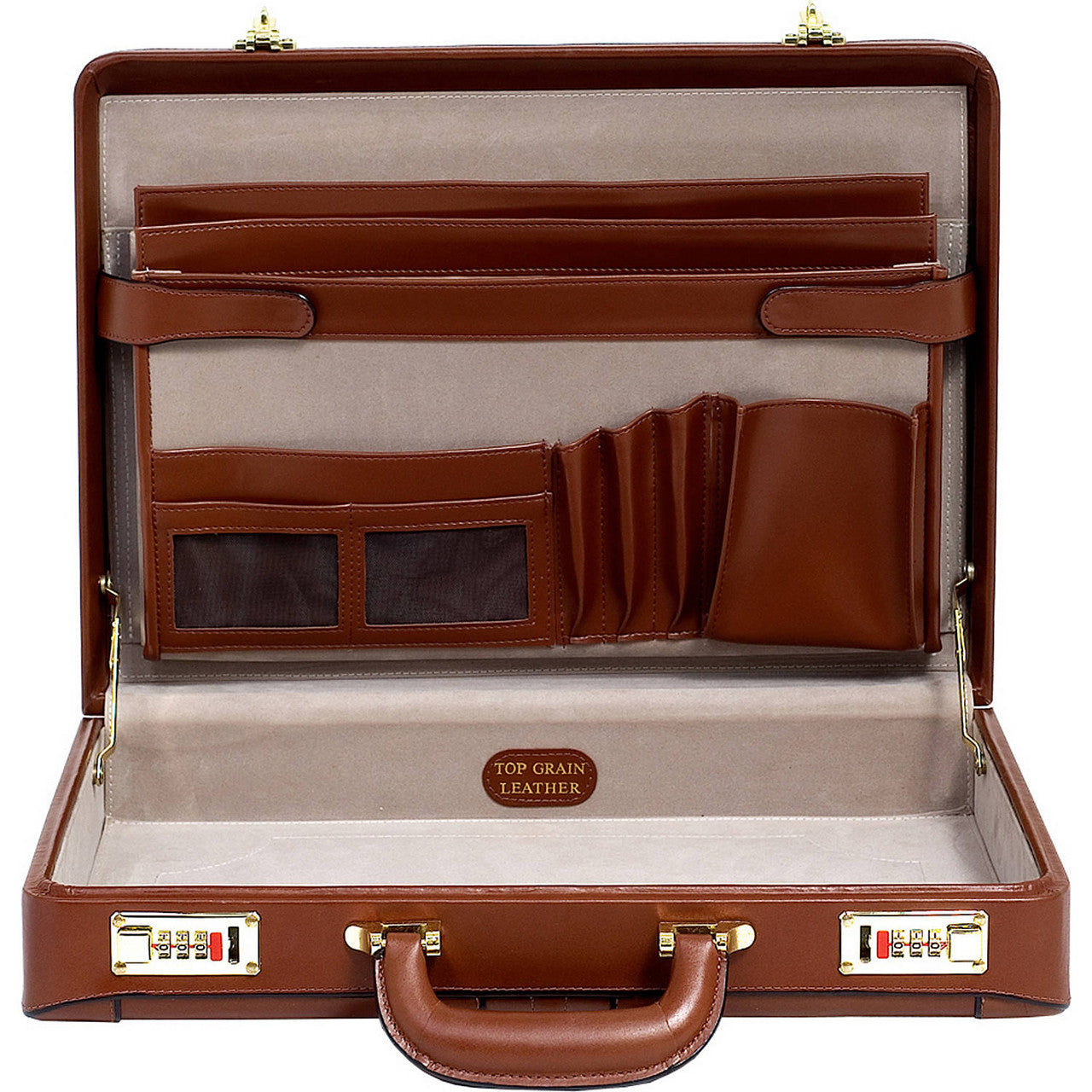 Lawson Leather Attache Case - Leather Loom