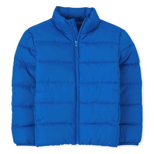 Blue Kids Puffer Jacket - Leather Loom