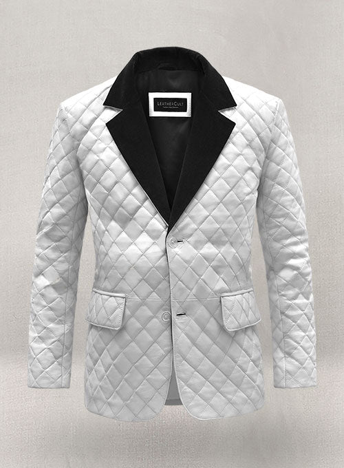 BOCELLI TUXEDO QUILTED LEATHER BLAZER - Leather Loom