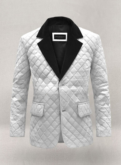 BOCELLI TUXEDO QUILTED LEATHER BLAZER - Leather Loom