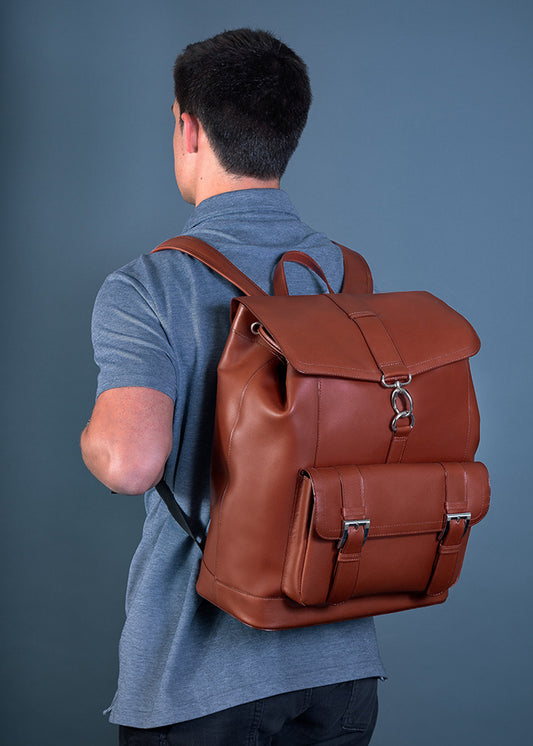 Hagen Leather Laptop Backpack - Leather Loom