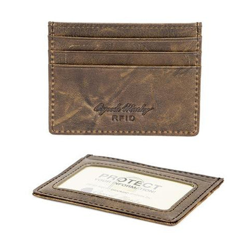 RFID Credit Card Stack - Distressed - Leather Loom