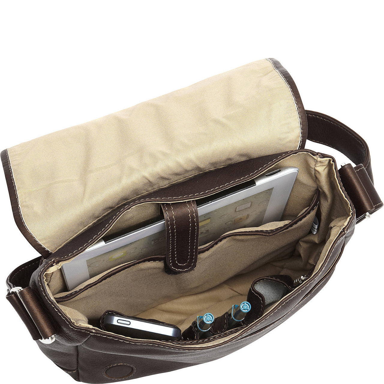 iPad/Tablet Shoulder Bag - Leather Loom