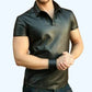 Men's Classic Skinnyfit Leather Shirt - Leather Loom