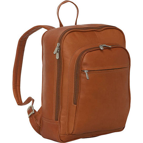 Front Pocket Computer Backpack - Leather Loom